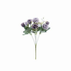 LAVENDER 4 Bushes 12″ Silk Roses Artificial FLOWERS Bouquets Home Decorations