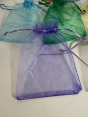 Lot of 30 Organza Drawstring Gift Bags Mixed Colors Jewelry Wedding Favor Bags