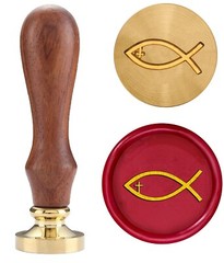 Jesus Christian Seal Wax Stamp Bronze Head with Handle, for Wedding, Cards