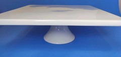 BIA Cordon Bleu Pedestal Cake Stand Square 11″ White
