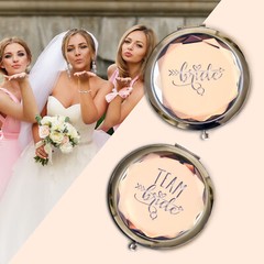 Pack of 6 Bridesmaid Wedding Gifts Favors Team Bride Bridesmaids Makeup Mirrors