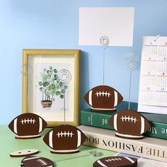 Youdaju 24 Pcs Sports Ball Base Memo Clips Round Place Card Holders Football…