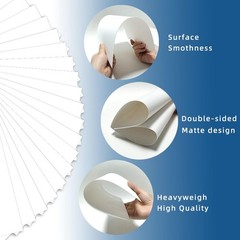 100 Pack 4×6 White Cardstock Paper, 92lb/250GSM Heavyweight inches,