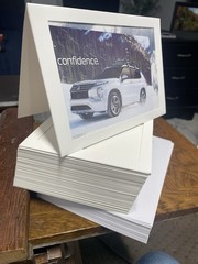 36 5” X 7” Picture Photo Card Mat W/ Envelopes White 36 Count