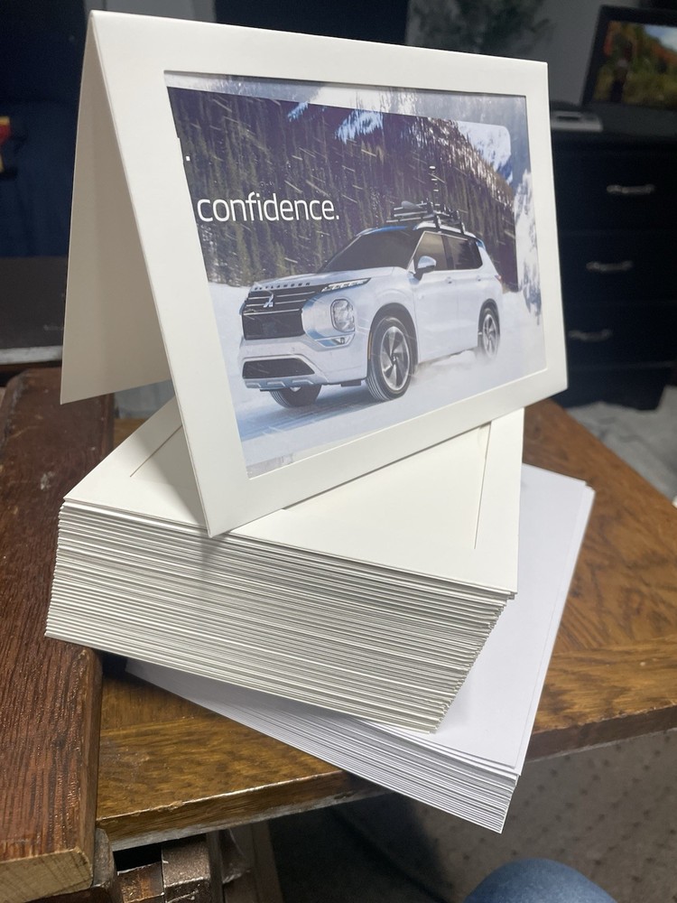 36 5” X 7” Picture Photo Card Mat W/ Envelopes White 36 Count