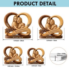 Personalized Mom To Daughter Acrylic Block Custom Mother’s Day Gift Keepsake Dec