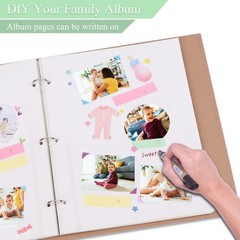 11 x 9 Inch Photo Album Refill Pages,Album Pages for 3 Ring Binder, Self Adhe…