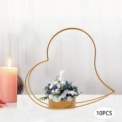 10 Pcs Gold Metal Geometric Centerpiece Elegant Wedding Centerpieces for Tables