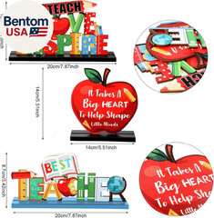 3 Pack Teacher Appreciation Table Centerpieces Best Teacher Sign Table Decoratio