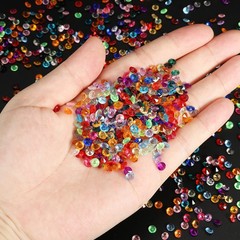 10000 Pcs Acrylic Wedding Table Diamonds 4.5 mm Crystals Gems Olive Green