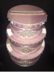 Wedding Money Box/ card box/ Money Gift Box/ Wedding Box Pink