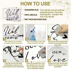 Wedding Welcome Signs Welcome to Our Wedding Sign Decals Black Love Story