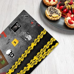 Crime Scene Table Cover Suspect Mystery 8″ x (Rectangular), Multicolored