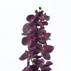 2 EGGPLANT 40″ tall Faux Silk Orchid Flowers Sprays Stems Wedding Decorations