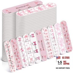 Pcs Christian Gifts Bulk for Women Pink Pary Favors Mini Nail Files 50 Bow