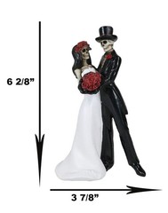 Ebros Day Of The Dead Wedding Dance Skeleton 6.25″H 4.25″Wide, Multi Colored