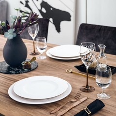 & Manufacture Rock Blanc Dinner Plate 10.5 In Premium Porcelain