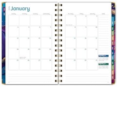 HARDCOVER 2026 Planner, 5.5″x8″: 14 Months 5.5″ x 8″ Pink Purple Marble