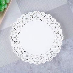 Paper Doilies, 100 Pieces 5.5″ Lace Doilies Round 5.5 in, White