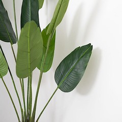 2 GREEN 3 feet Bird Paradise Potted ARTIFICIAL PLANTS Home Decor Party