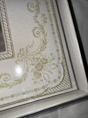 Vintage cloth cover Anna Griffin guestbook Romantic Wedding Classy