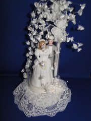 New Wilton Designer Series Glorious Wedding Cake Top Grey Coat # 118-425