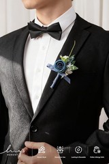 Men’s Boutonniere Pack Dusty & Light Blue