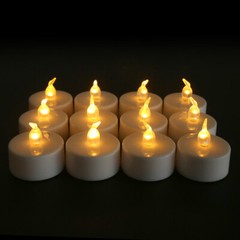 6/12/24PCS Tea Lights Votive Candles LED FLAMELESS FLICKERING W/ Remote Control