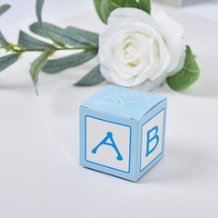 25 BLUE 2″ CUBE Baby Shower Party FAVOR BOXES Party Events Decorations Supplies