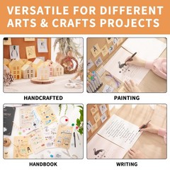 Parchment Paper – 8.5” x 11” Letter Size 8.5x11inch/70Sheets, 10 Mixed Colors