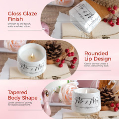 Mr And Mrs Gifts Wedding Gift For Couples 2026 Bridal Shower Bride Gift 6 Oz NEW