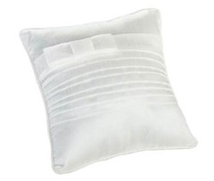 Ring Bearer Pillow – Wedding Ceremony – Pleated Satin Taupe or White