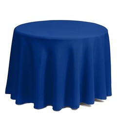 Round Tablecloth – 70 Inch Round Table Cloth for 24 to 70″ (Round) Royal Blue