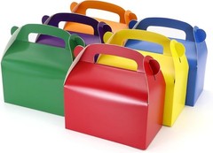 30-Pack Colorful Rainbow Treat Boxes – Eco-Friendly Gift Boxes with Handles