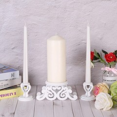 Rozrety Unity Candle Holder – Candles Stand for Wedding Ceremony White