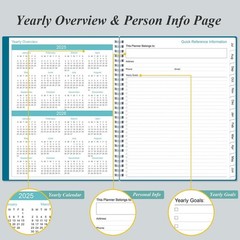 2025-2026 Planner – 8.5″ x 11″ Weekly Monthly Planner from July 2025 to June …