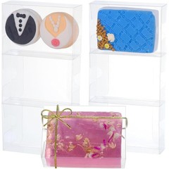 Clear Plastic Boxes Handmade Soap Treats Gifts Party Favors Wedding Events New