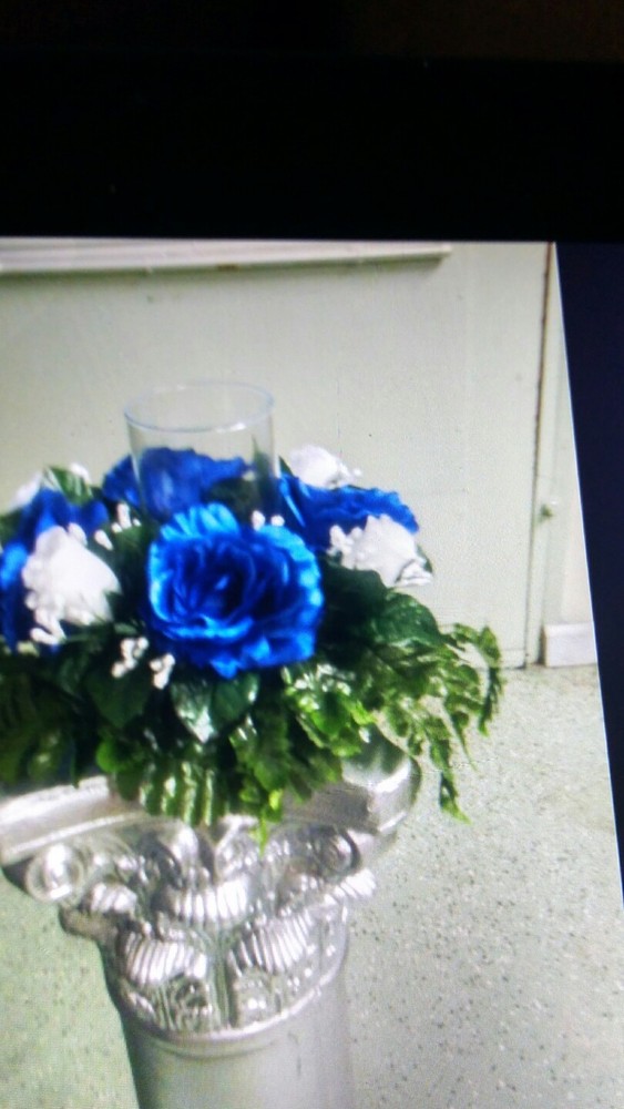 10 Large Candle Rings Wedding Flower Rose Tabletop Centerpieces, Asst. Colors