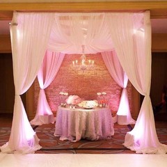 10 ft x 10 ft Adjustable Wedding Canopy Chuppah Mandap Hardware Kit