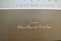 NEW HAPPENINGS A Guest Book Of Sorts Photo Album Wedding Holiday Vacation Events