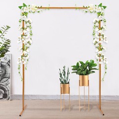 Wedding Arch Backdrop Metal Stand Square Flower Rack Frame Garden Party Decor US