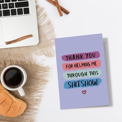 Spercy Funny Thank You Card for Women Men, Thank You for Supporting Me Card, …