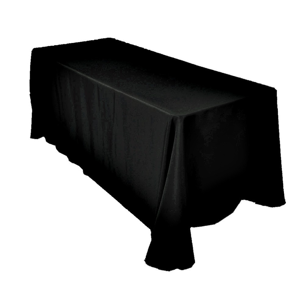 KS Linens 78″x132″ Premium Polyester Tablecloth for 6’x18″