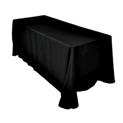 KS Linens 84″x 132″ Premium Polyester Tablecloth for 6’x 2′ Rectangular Tables