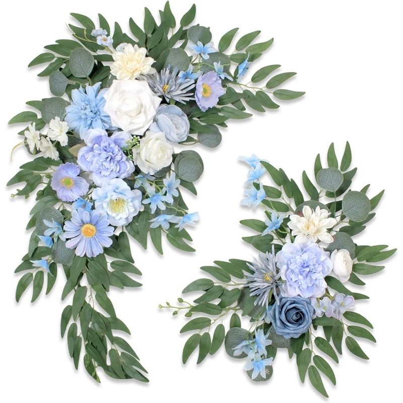 Silk Flower Wedding Bouquet Arch Decorations Easy Setup Durable Floral Swags New