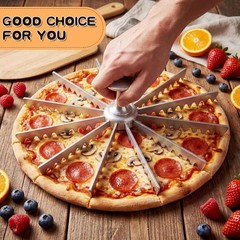 2 Pcs 12 Cut Pie and Cake Marker, Aluminum Alloy Guideline and Portion Divide…