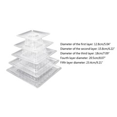 5/9Tiers Macaron Display Stand Cupcake Tower Rack Cake Stands Tray For Wedding