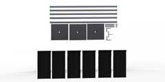 QUICK BACKDROP KIT 8 FT TALL x 10 FT – 50 FT WIDE PIPE WITH DRAPE (BLACK DRAPES)