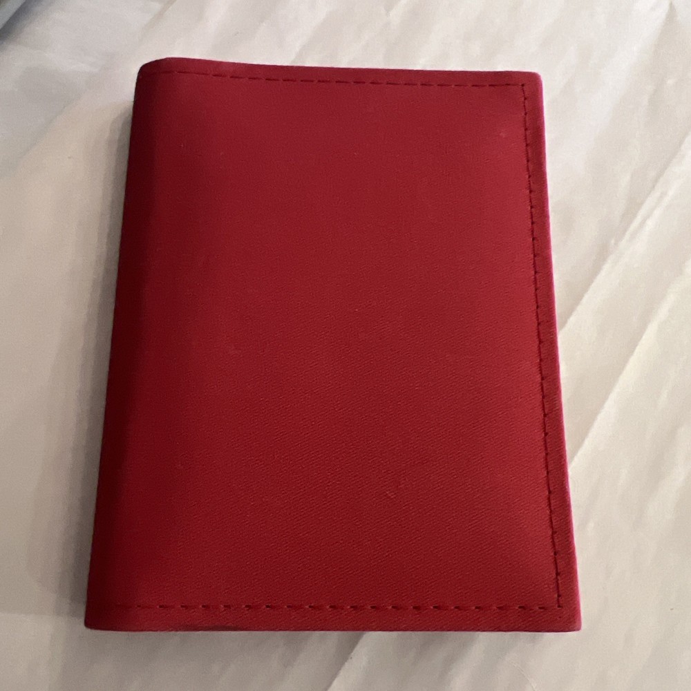 Pottery Barn Mini Photo Album 4×6 Photos Red Canvas Book