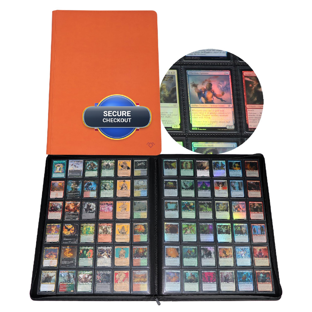 Grin Owl 36Pocket Ringless Trading Card 2304 Cards Sideloading Black Pages